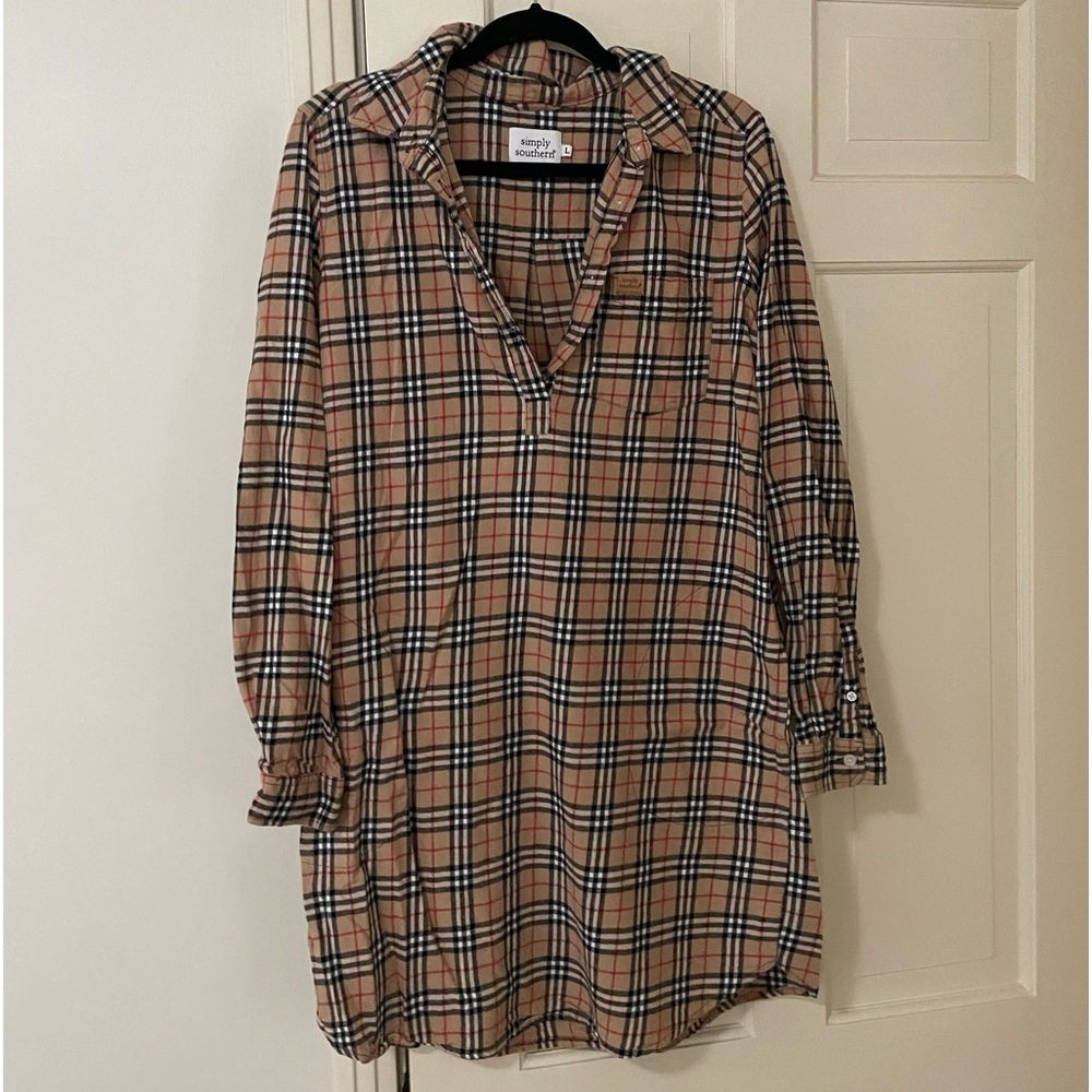 “Burberry” Flannel Dress